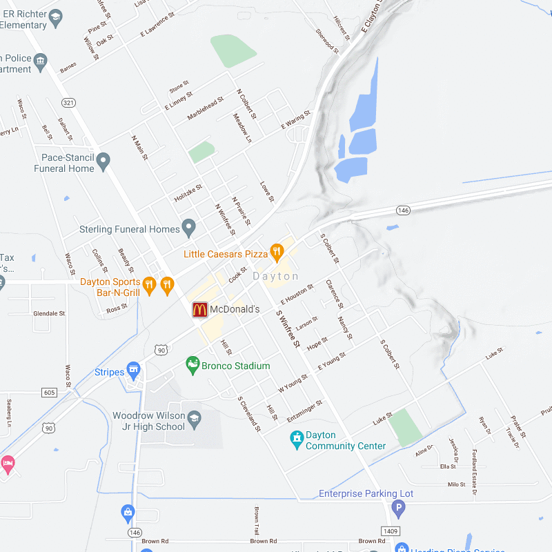 Brothers Plumbing Map of Service